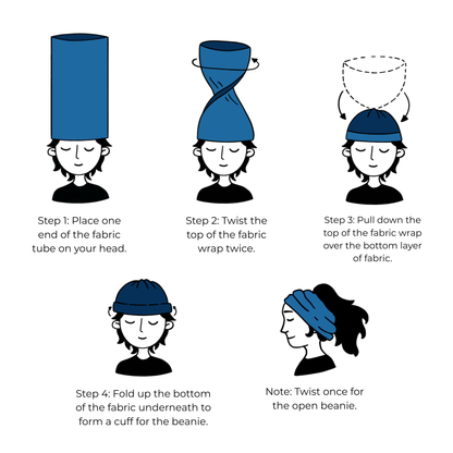 Merino Beanie Wraps: All Colours - Ships from Nevada USA