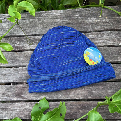 Alpine Blue Merino Beanie Wrap - Ships from Nevada USA