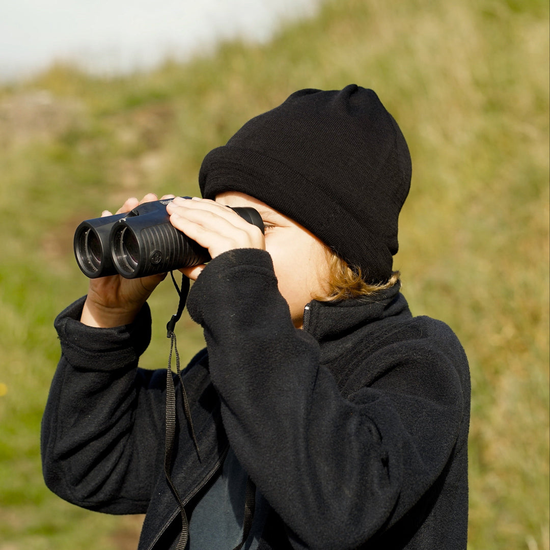 Black Merino Beanie Wrap - Ships from Nevada USA