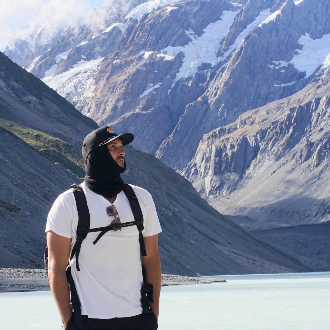 Black Merino Beanie Wrap - Ships from Nevada USA