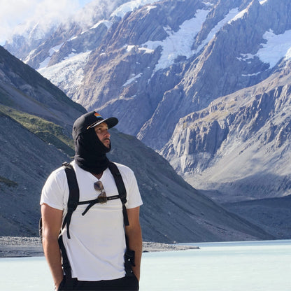 Black Merino Beanie Wrap - Ships from Nevada USA