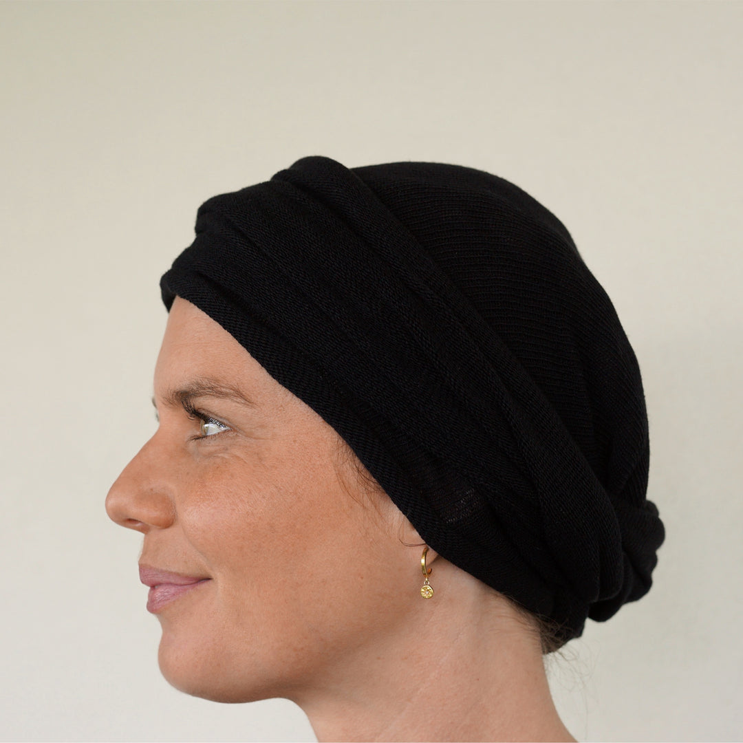 Black Turban / Head Wrap - Shipped from Nevada USA