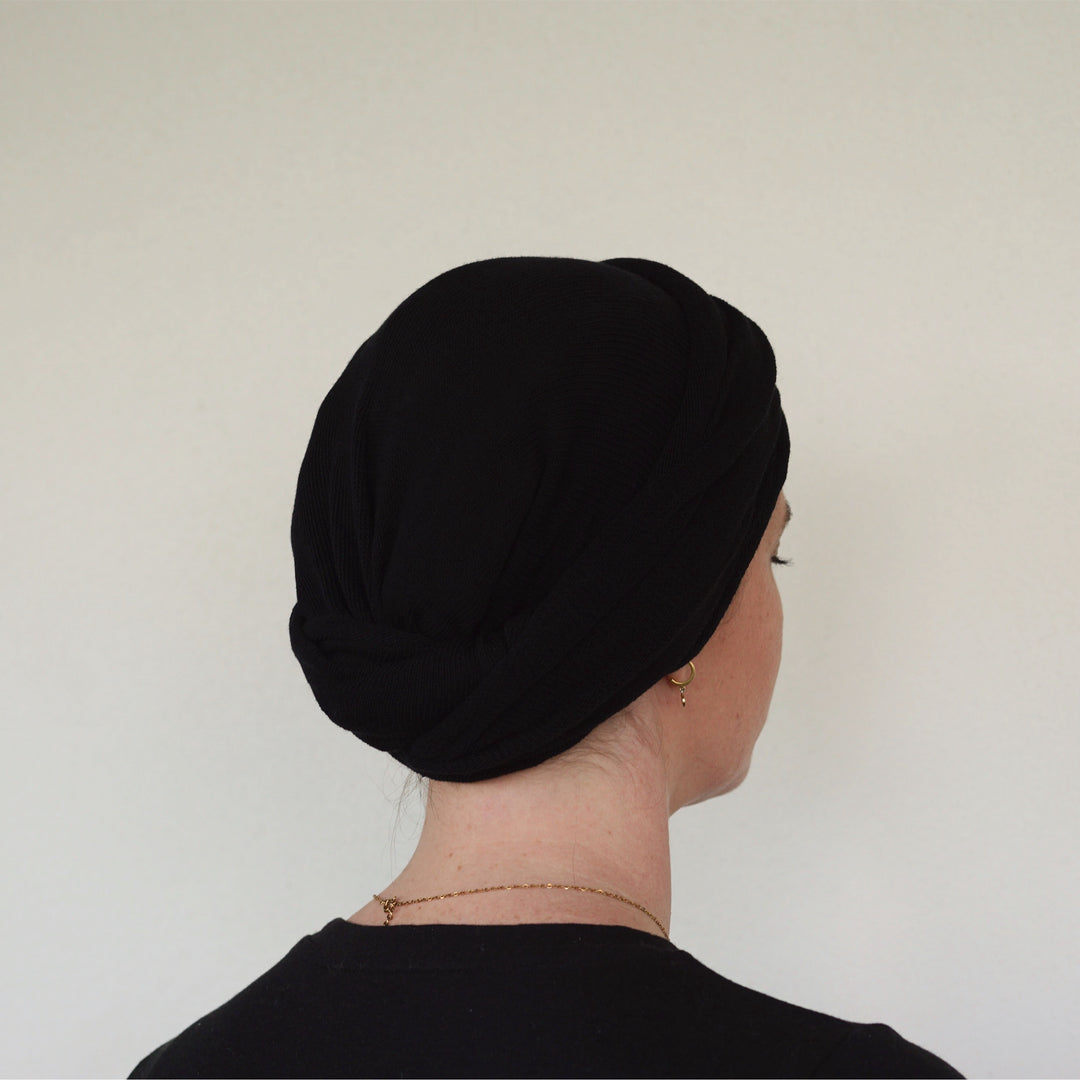 Black Turban / Head Wrap - Shipped from Nevada USA