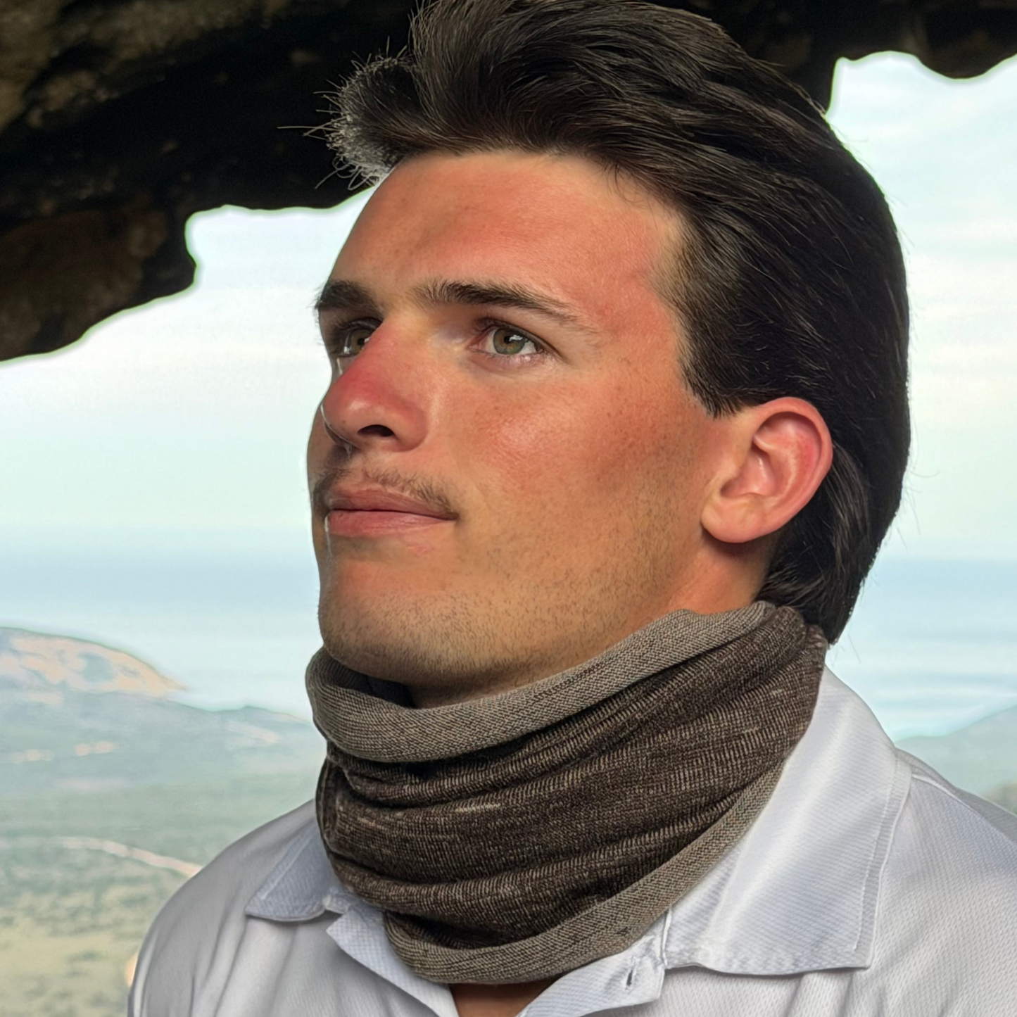 Driftwood Reversible Merino Beanie Wrap - Shipped from Nevada USA