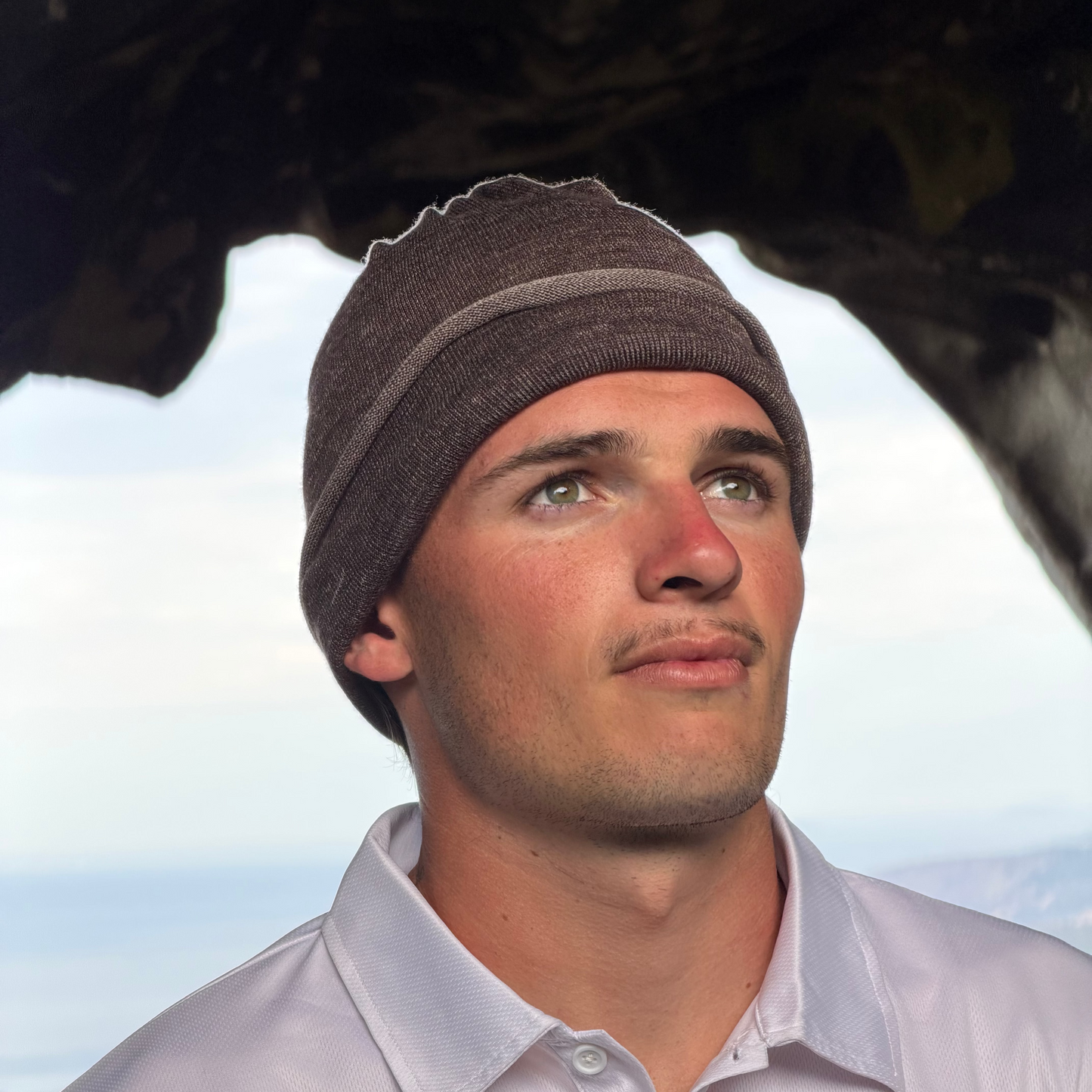 Driftwood Reversible Merino Beanie Wrap - Shipped from Nevada USA
