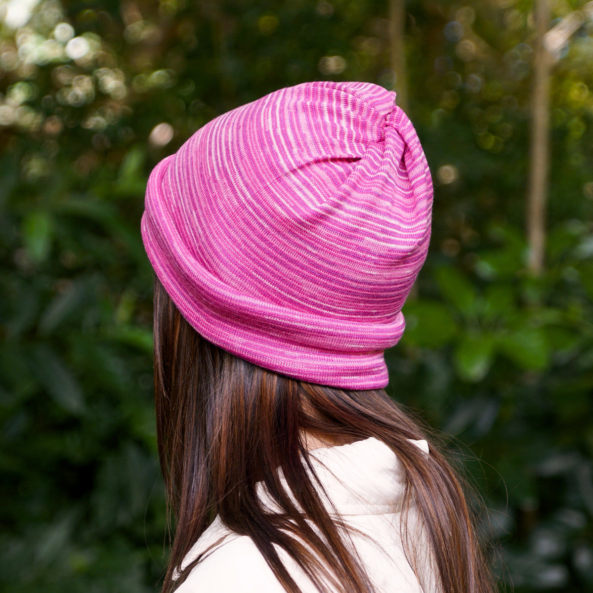 Cherry Blossom Merino Beanie Wrap - Shipped from Nevada USA