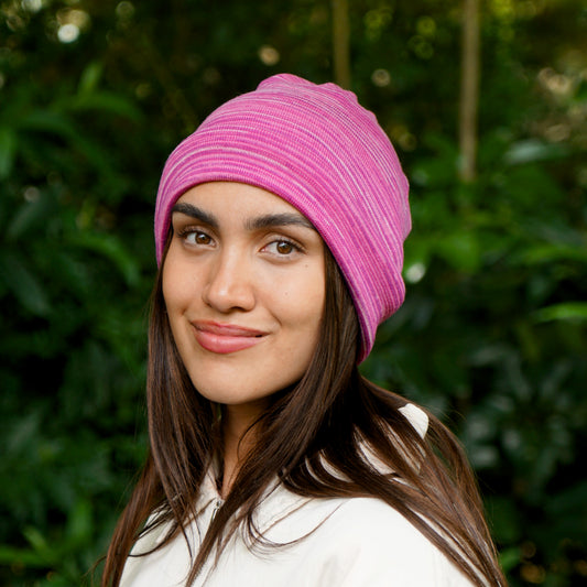 Cherry Blossom Merino Beanie Wrap - Shipped from Nevada USA