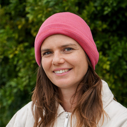 Dusky Pink Merino Beanie Wrap - Shipped from Nevada USA