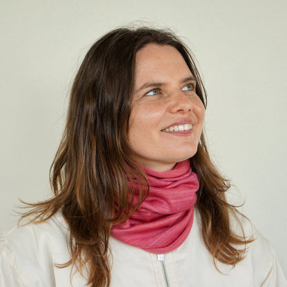 Dusky Pink Merino Beanie Wrap - Shipped from Nevada USA