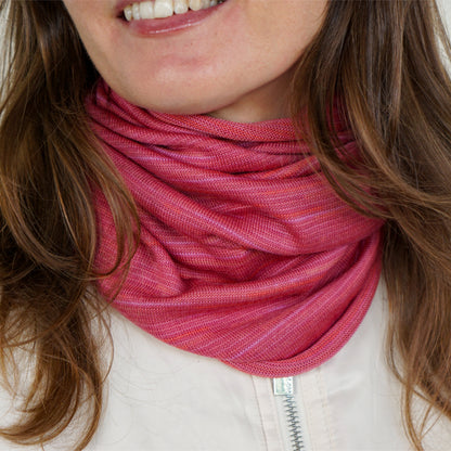 Dusky Pink Merino Beanie Wrap - Shipped from Nevada USA