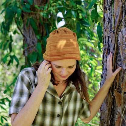 Marigold Merino Beanie Wrap - Ships from Nevada USA
