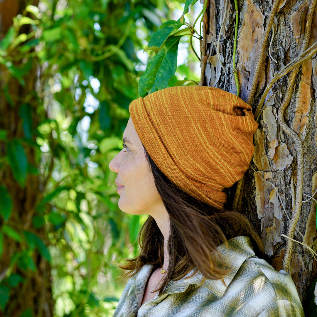 Marigold Merino Beanie Wrap - Ships from Nevada USA