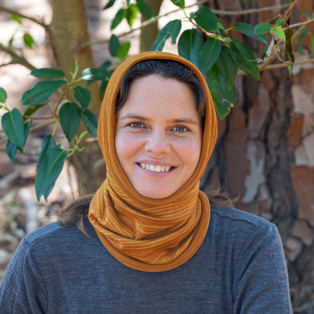 Marigold Merino Beanie Wrap - Ships from Nevada USA