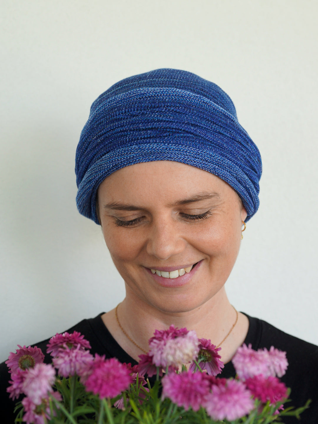 Denim Blues Turban / Head wrap