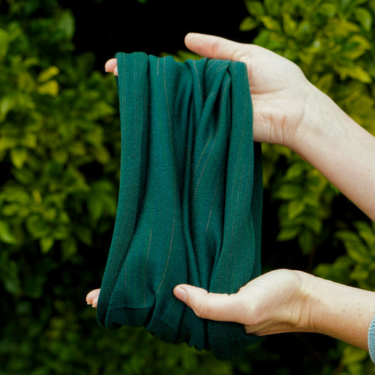 Forest Green Merino Beanie Wrap - Ships from Nevada USA