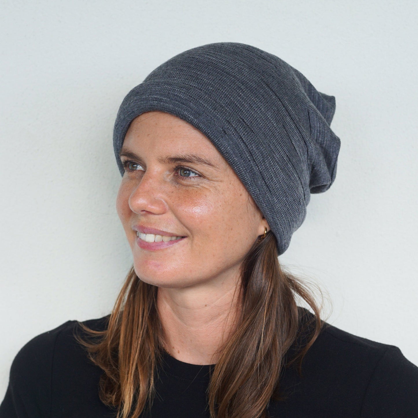 Grey Delight Merino Beanie Wrap - Shipped from Nevada USA