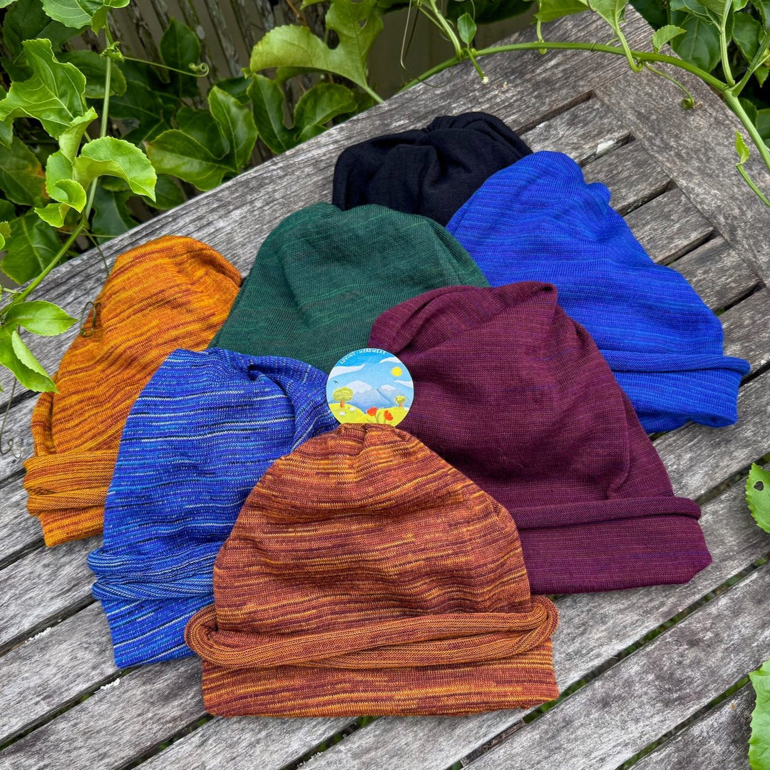 Merino Beanie Wraps: All Colours - Ships from Nevada USA