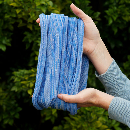 Ice Blue Merino Beanie Wrap - Ships from Nevada USA