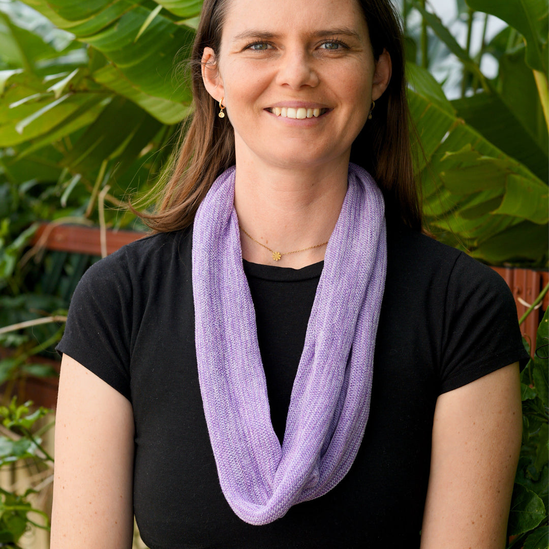 Lilac Cream Turban Wrap/ Head Wrap - Shipped from Nevada USA