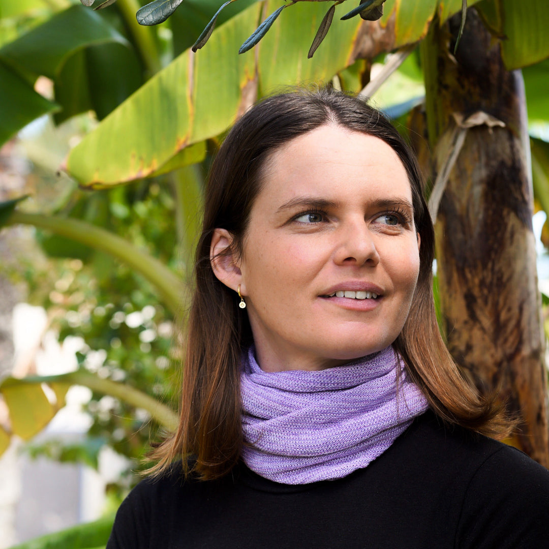 Lilac Cream Turban Wrap/ Head Wrap - Shipped from Nevada USA