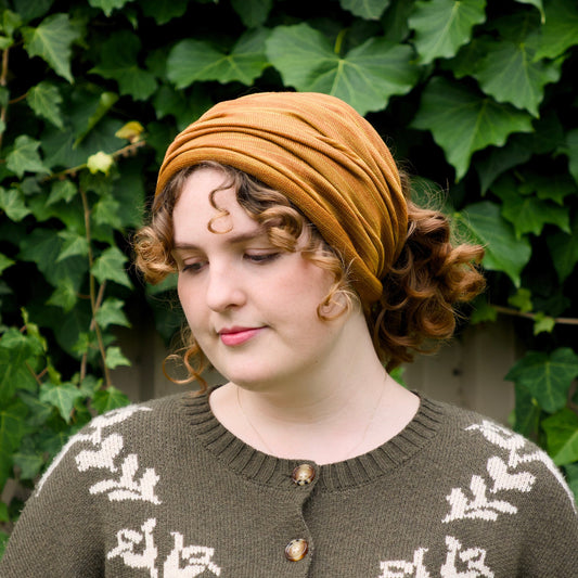 Marigold Merino Beanie Wrap - Ships from Nevada USA