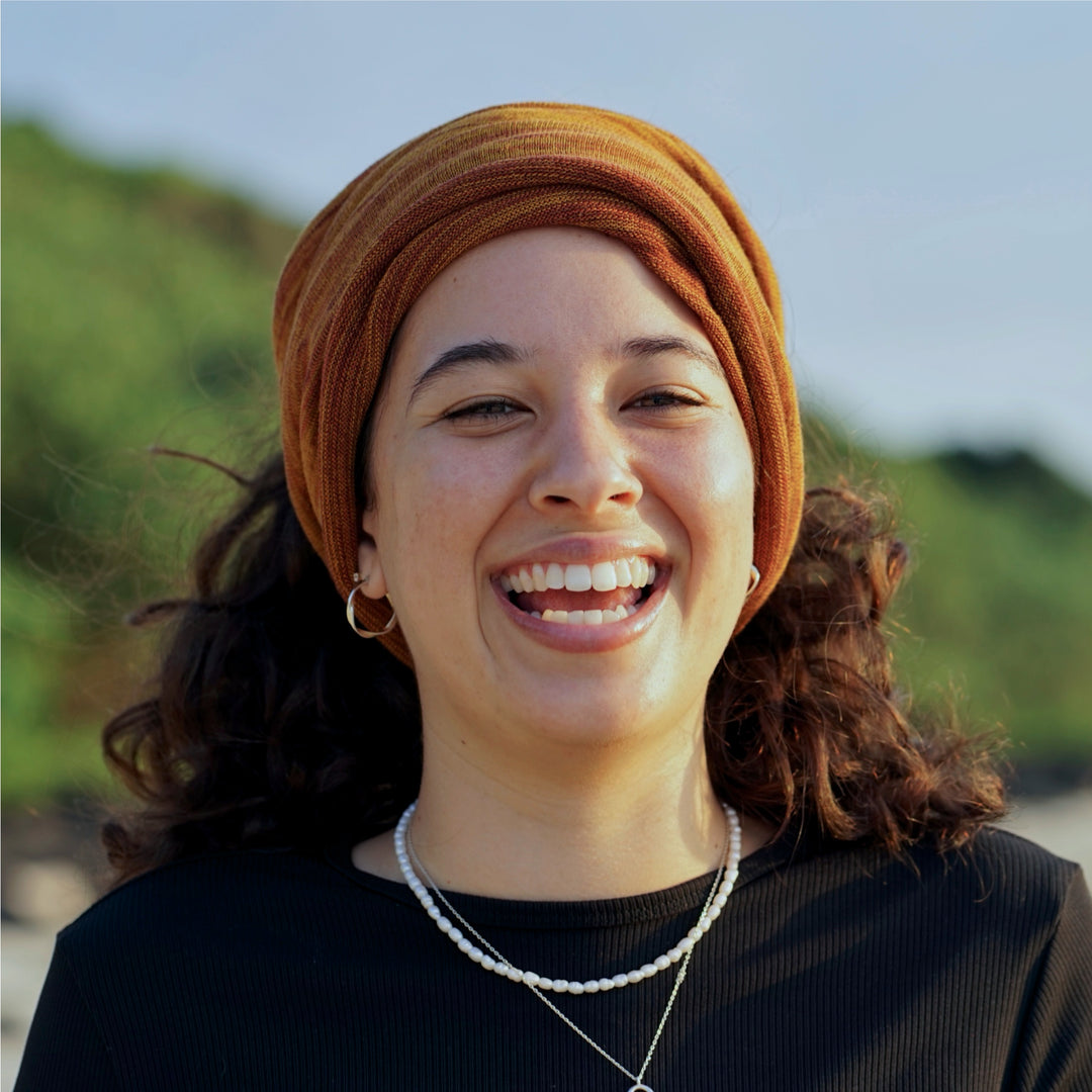 Mustard Tan Merino Beanie Wrap - Ships from Nevada USA