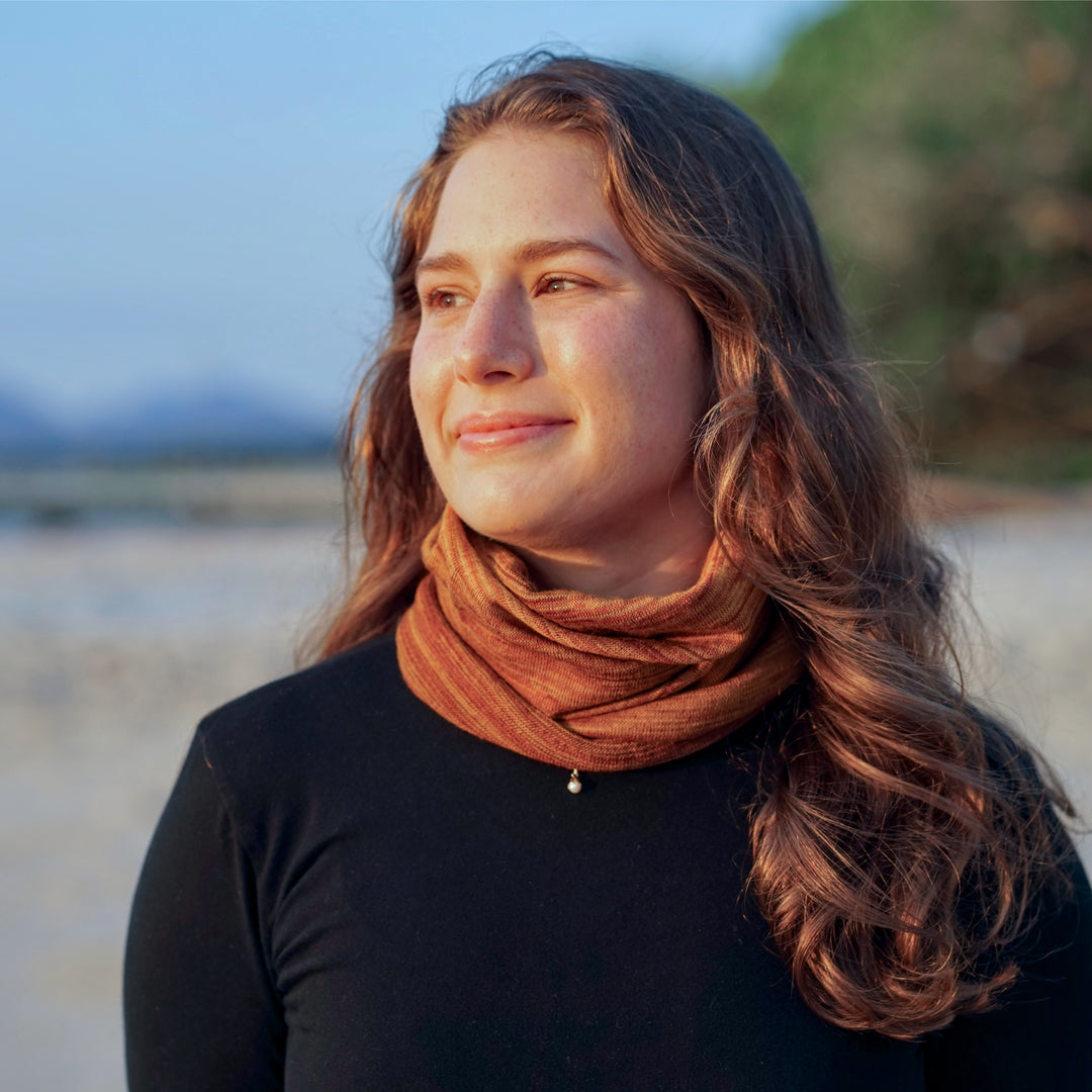 Mustard Tan Merino Beanie Wrap - Ships from Nevada USA