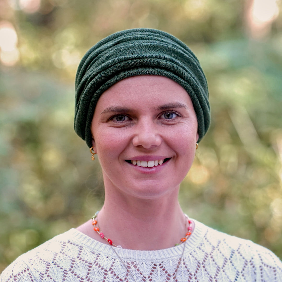 Olive Green Turban Wrap/ Head Wrap - Shipped from Nevada USA