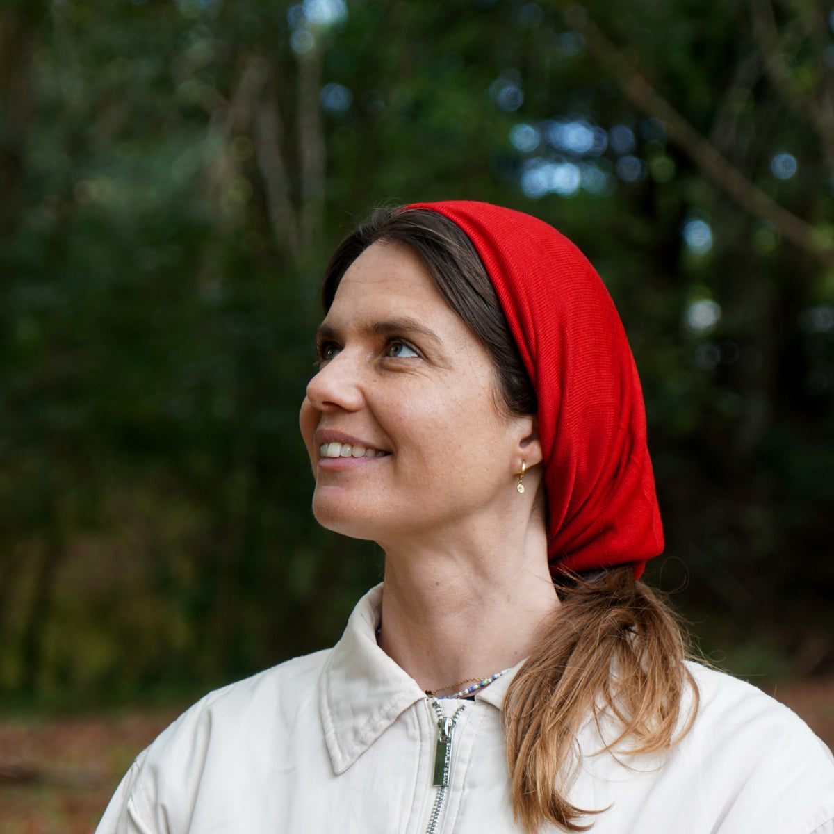 Rich Red Merino Beanie Wrap - Shipped from Nevada USA