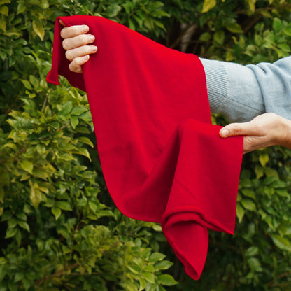 Rich Red Merino Beanie Wrap - Shipped from Nevada USA