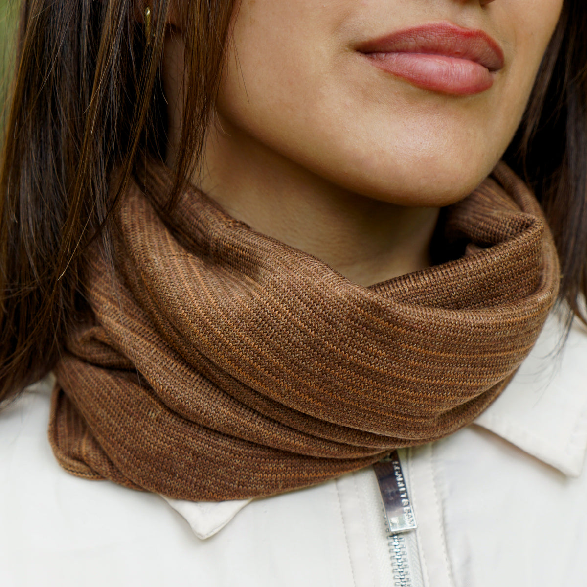 Tan Merino Beanie Wrap - Shipped from Nevada USA