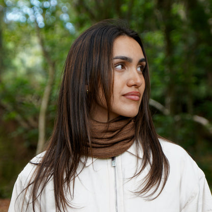 Tan Merino Beanie Wrap - Shipped from Nevada USA