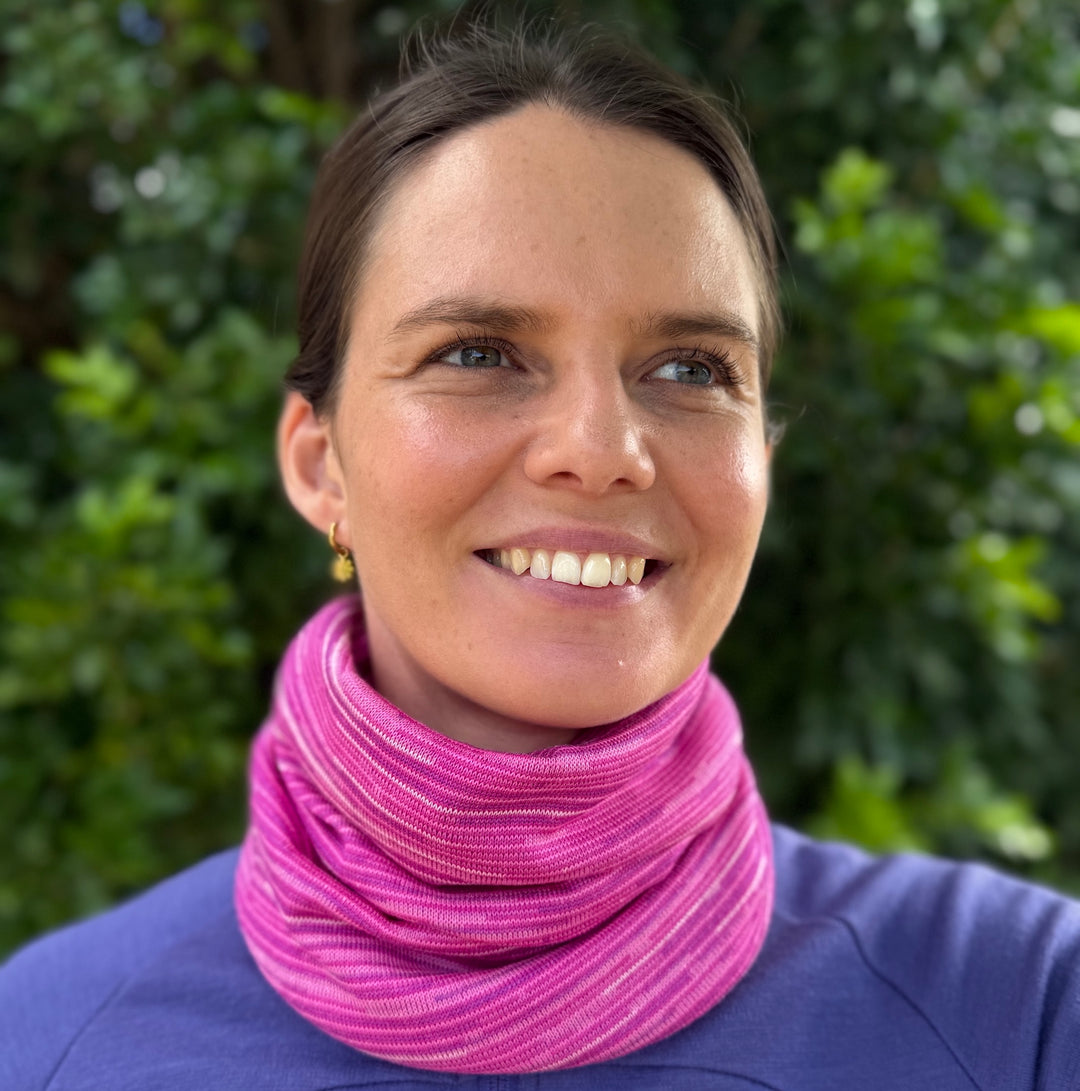 Cherry Blossom Merino Beanie Wrap - Shipped from Nevada USA