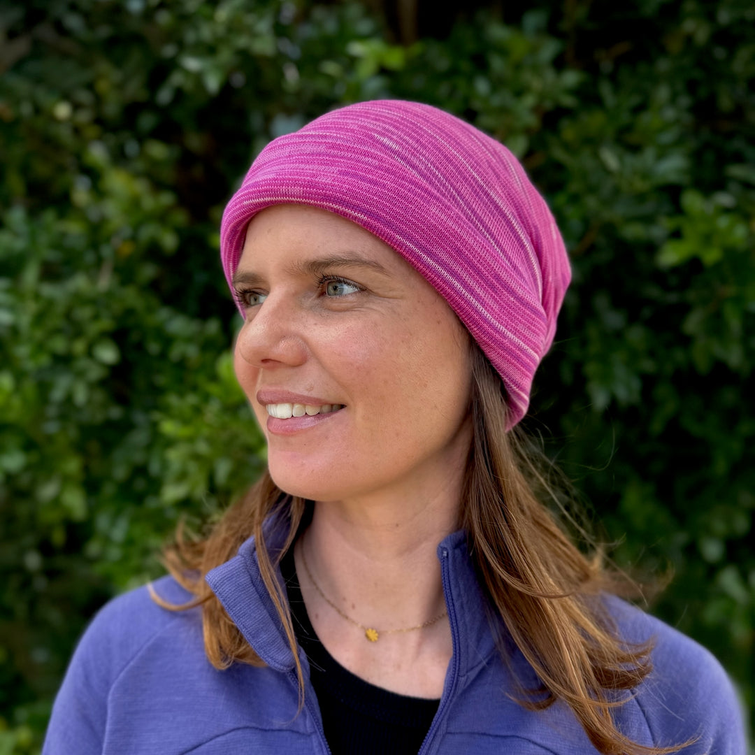 Cherry Blossom Merino Beanie Wrap - Shipped from Nevada USA