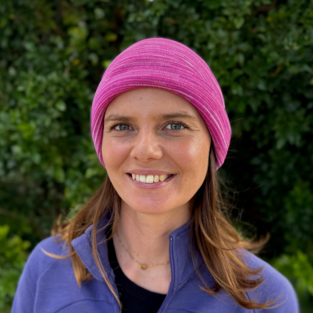 Cherry Blossom Merino Beanie Wrap - Shipped from Nevada USA